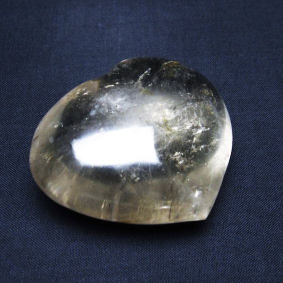 水晶 ハート 置物 一点物 145-1319