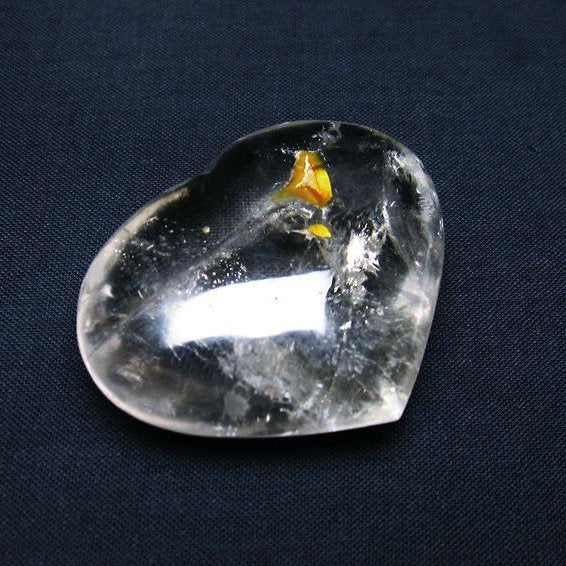 ハート 水晶 一点物 ヒマラヤ水晶 ハート インテリア 天然石 一点物