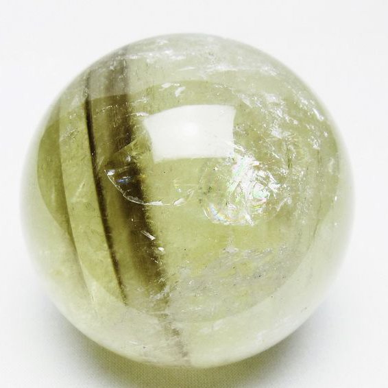 シトリン 丸玉 虹入り 70mm シトリンクォーツ スフィア 一点物 151-7927