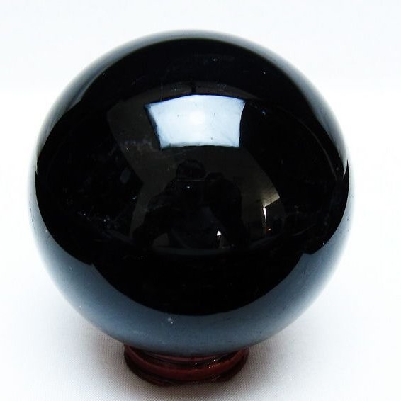 モリオン 丸玉 80mm 黒水晶 丸玉 一点物 151-8507