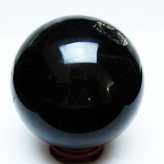 モリオン 丸玉 77mm 黒水晶 丸玉 一点物 送料無料 151-8517