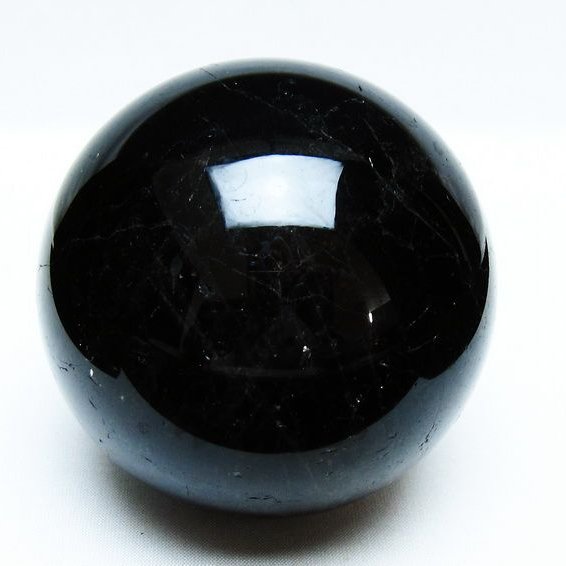 モリオン 丸玉 88mm 黒水晶 丸玉 モリオン スフィア 一点物 151-8529