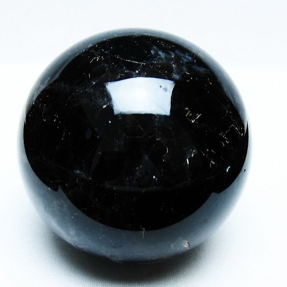 1Kg モリオン 丸玉 90mm 黒水晶 丸玉 モリオン スフィア 一点物 151-8531