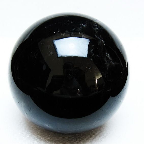 1.4Kg モリオン 丸玉 100mm 黒水晶 丸玉 モリオン スフィア 一点物 151-8552