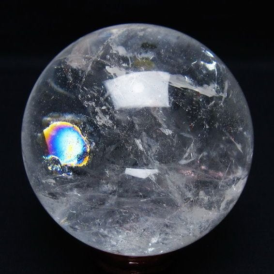 水晶 丸玉 78mm スフィア 置物 水晶玉 一点物 151-9075 – 天然石