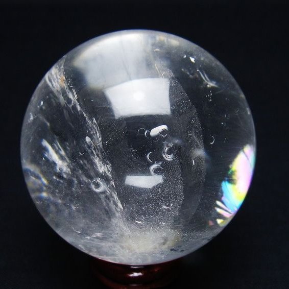 水晶 丸玉 55mm スフィア 置物 水晶玉 一点物 151-9083 – 天然石 