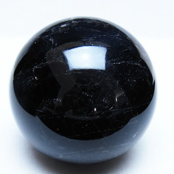天然モリオン（黒水晶）守護の丸玉　約88mm モリオン 黒水晶 丸玉 88mm スフィア 一点物 151-9368 [sold out