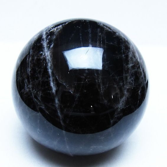 1.4Kg モリオン 黒水晶 丸玉 98mm スフィア 一点物 151-9394 【sold