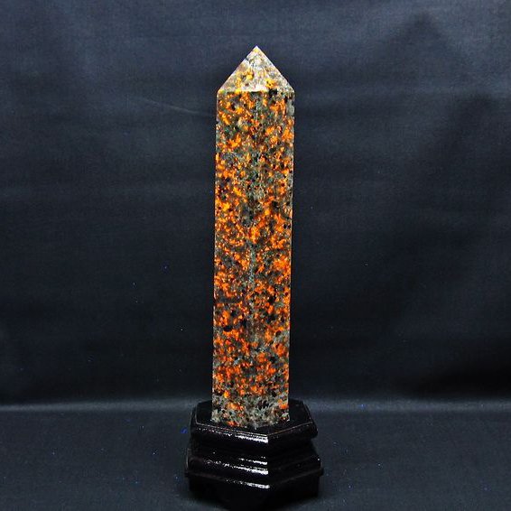 1.3Kg ユーパーライト 六角柱 台座付属 一点物 152-3003
