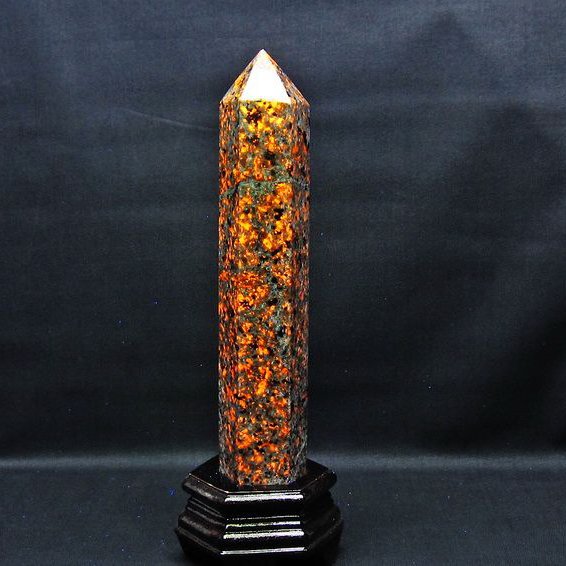 1.2Kg ユーパーライト 六角柱 台座付属 一点物 152-3009