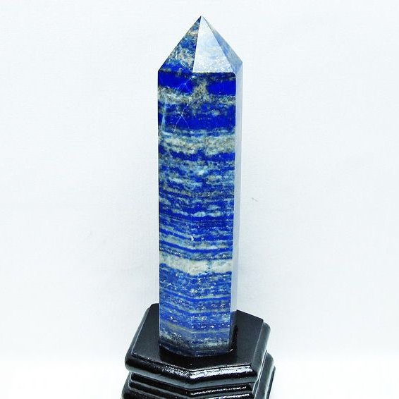 ラピスラズリ 六角柱 台座付属 一点物 152-3157 – 天然石