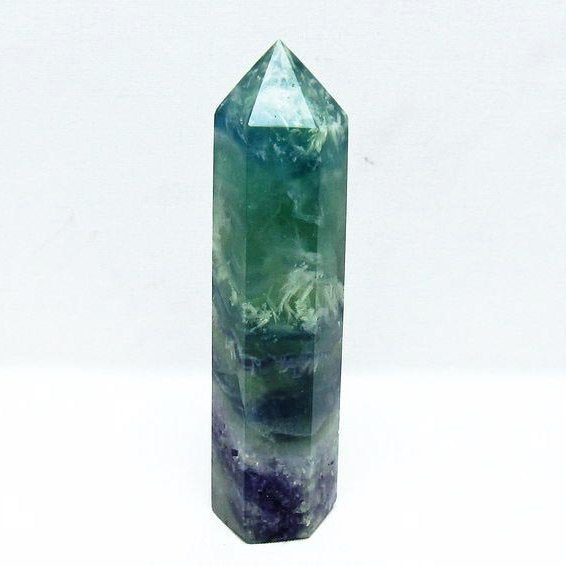 エンジェルフェザー フローライト 六角柱 一点物 152-3296 – 天然石