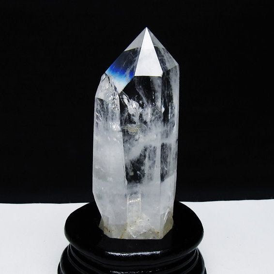 水晶 六角柱 水晶 ポイント 台座付属 一点物 152-3769