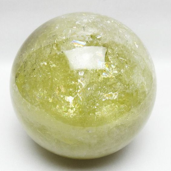2.2Kg シトリン 丸玉 虹入り 120mm シトリンクォーツ スフィア 一点物 161-874