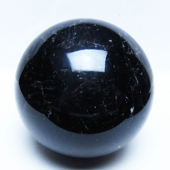 2.1Kg モリオン 黒水晶 丸玉 118mm スフィア 一点物 161-954 – 天然石