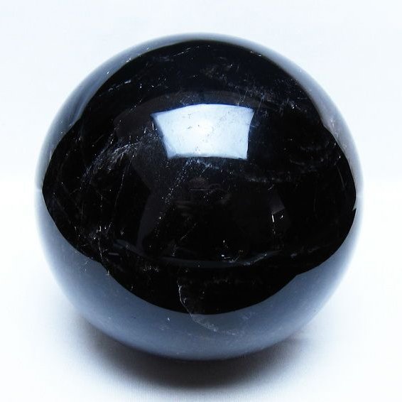 3.4Kg モリオン 黒水晶 丸玉 140mm スフィア 一点物 161-963 – 天然石