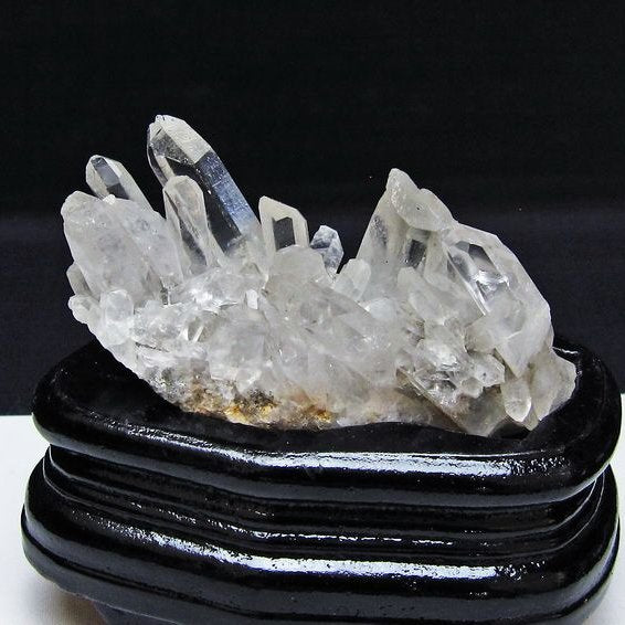 水晶 クラスター マダガスカル産 台座付属 水晶 原石 一点物 172-4307
