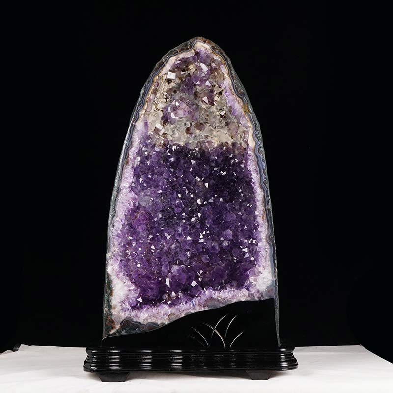 33.3Kg アメジストドーム ブラジル産 ジオード 原石 アメジスト ドーム amethyst 置物 開運 風水 台座付属 174-1694