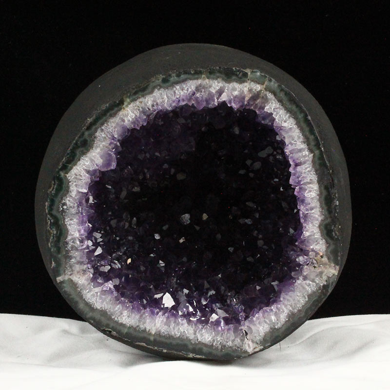 3.2Kg アメジストドーム ウルグアイ産 原石 サークル ジオード 置物 アメジストドーム amethyst 一点物 送料無料 174-2063