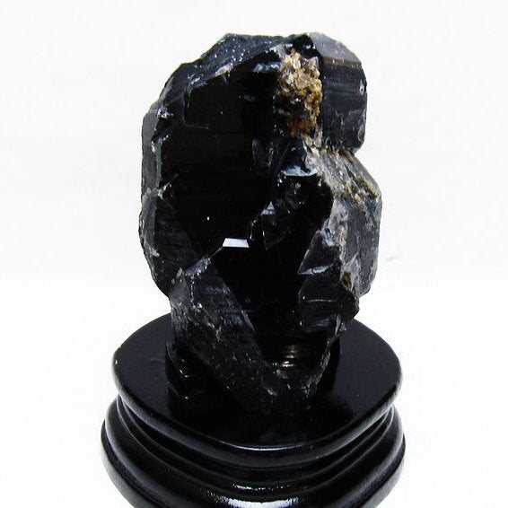 モリオン 黒水晶 原石 山東省産 台座付属 一点物 181-4488 【sold out 