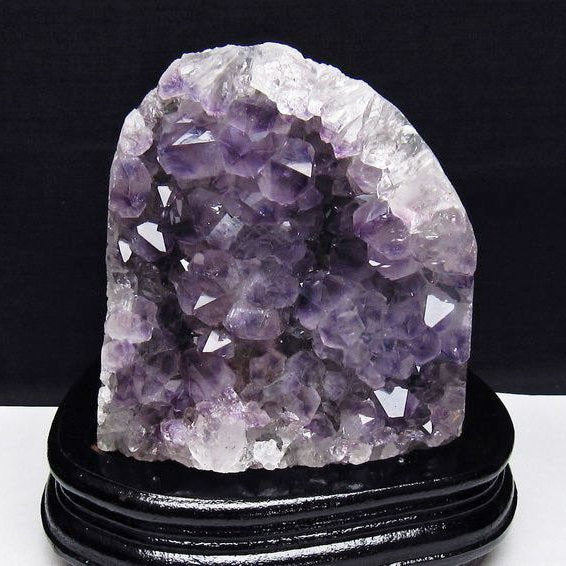 1.7Kg アメジスト クラスター ウルグアイ産 アメジスト 原石 amethyst 台座付属 一点物 182-6998