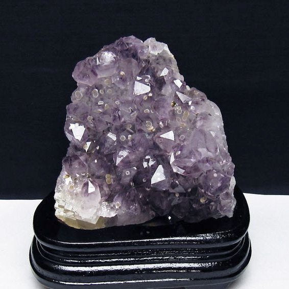 1.2Kg アメジスト クラスター ウルグアイ産 アメジスト 原石 amethyst 台座付属 一点物 182-7002