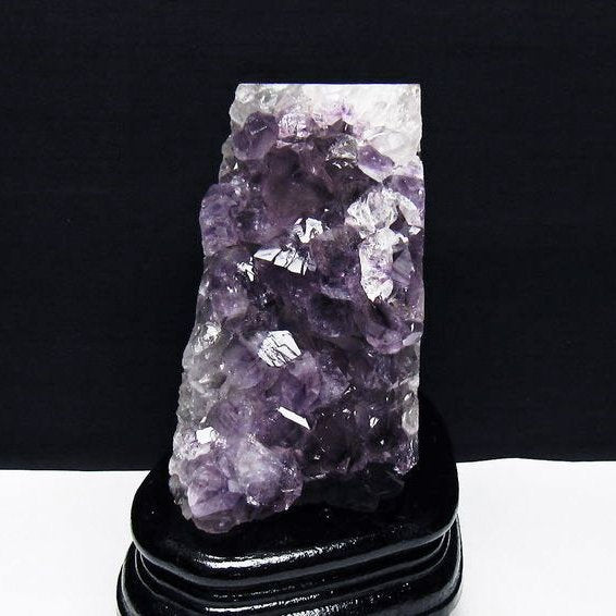 1.2Kg アメジスト クラスター ウルグアイ産 アメジスト 原石 amethyst 台座付属 一点物 182-7019