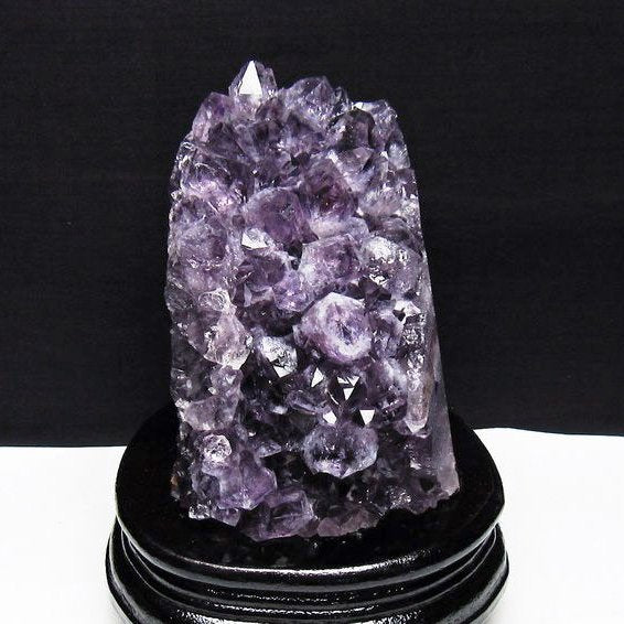 1.2Kg アメジスト クラスター ウルグアイ産 アメジスト 原石 amethyst 台座付属 一点物 182-7032