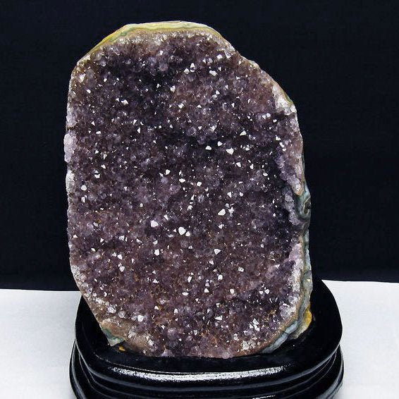 2Kg アメジスト クラスター ウルグアイ産 アメジスト 原石 amethyst 台座付属 花型 一点物 182-7037