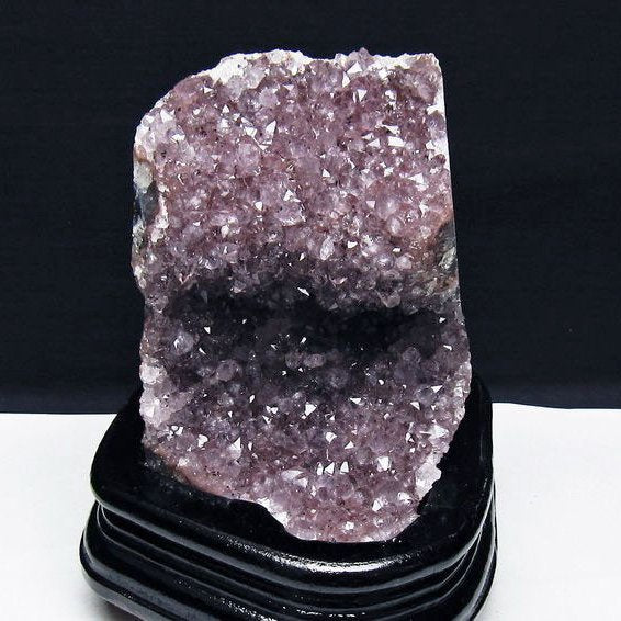 1.1Kg アメジスト クラスター ウルグアイ産 アメジスト 原石 amethyst 台座付属 花型 一点物 182-7061