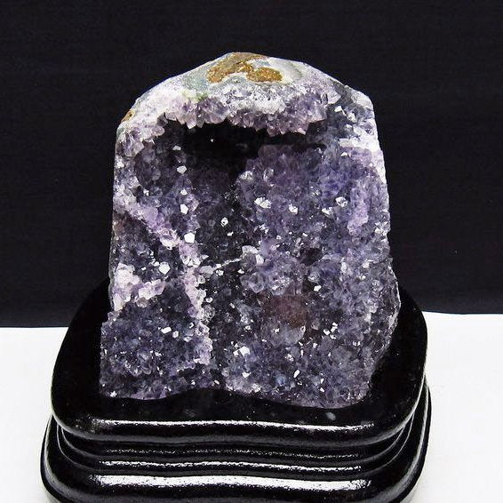 アメジスト クラスター ウルグアイ産 アメジスト 原石 amethyst 台座付属 花型 一点物 182-7062