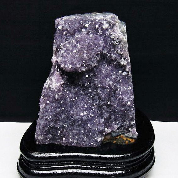 1.1Kg アメジスト クラスター ウルグアイ産 アメジスト 原石 amethyst 台座付属 花型 一点物 182-7064