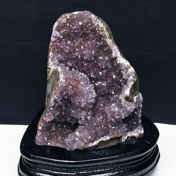 アメジスト クラスター ウルグアイ産 アメジスト 原石 amethyst 台座付属 花型 一点物 182-7106