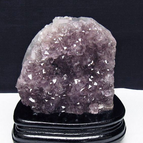 アメジスト クラスター ウルグアイ産 アメジスト 原石 amethyst 台座付属 花型 一点物 182-7112