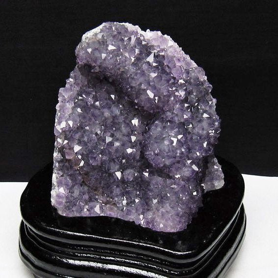 アメジスト クラスター ウルグアイ産 アメジスト 原石 amethyst 台座付属 花型 一点物 182-7120