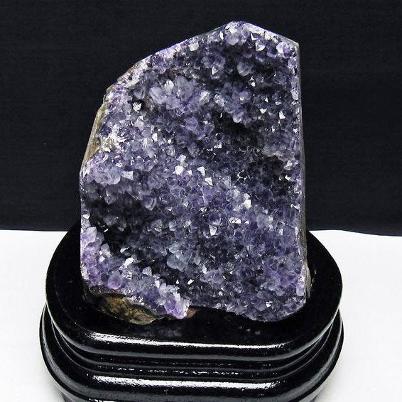 アメジスト クラスター ウルグアイ産 アメジスト 原石 amethyst 台座付属 花型 一点物 182-7123