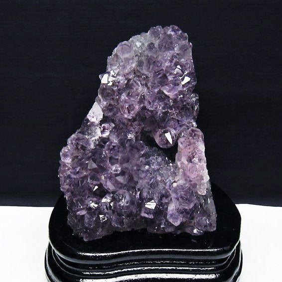 アメジスト クラスター ウルグアイ産 アメジスト 原石 amethyst 台座付属 花型 一点物 182-7126