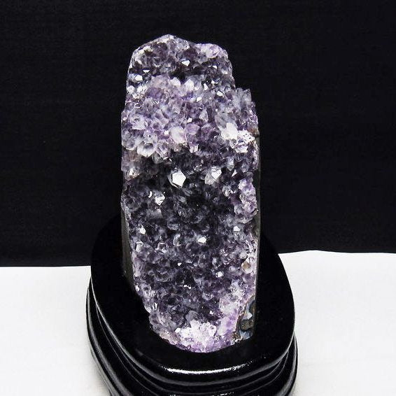 1.2Kg アメジスト クラスター ウルグアイ産 アメジスト 原石 amethyst 台座付属 花型 一点物 182-7127