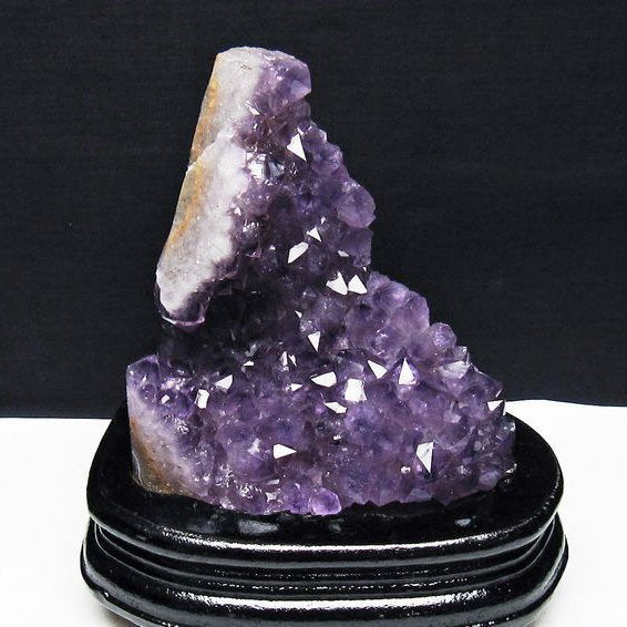 アメジスト クラスター ウルグアイ産 アメジスト 原石 amethyst 台座付属 花型 一点物 182-7129