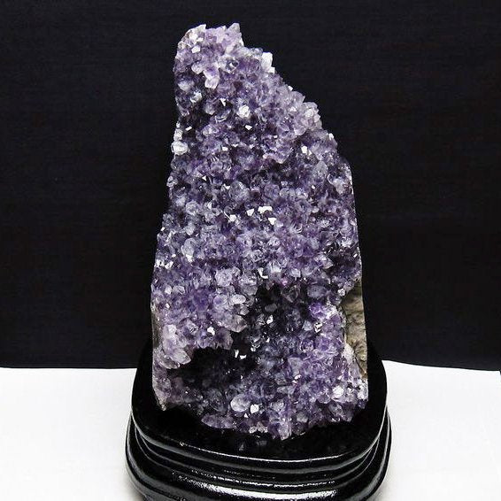 1.8Kg アメジスト クラスター ウルグアイ産 アメジスト 原石 amethyst 台座付属 花型 一点物 182-7133