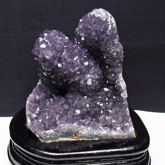 アメジスト クラスター ウルグアイ産 アメジスト 原石 amethyst 台座付属 花型 一点物 182-7143