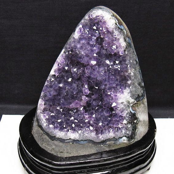 1.9Kg アメジスト クラスター ウルグアイ産 原石 amethyst 一点物 台座付属 送料無料 182-7956