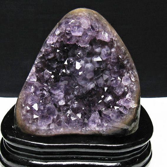 アメジスト クラスター ウルグアイ産 原石 amethyst 一点物 台座付属 送料無料 182-7971