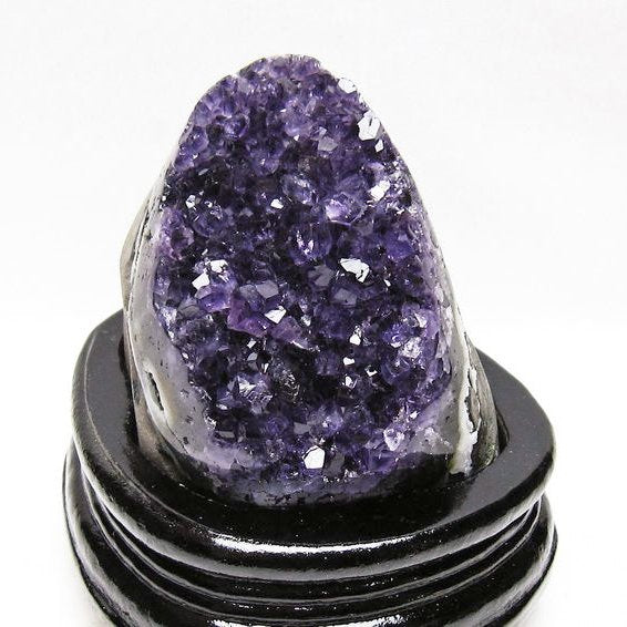 アメジスト クラスター ウルグアイ産 原石 amethyst 一点物 台座付属 送料無料 182-7976