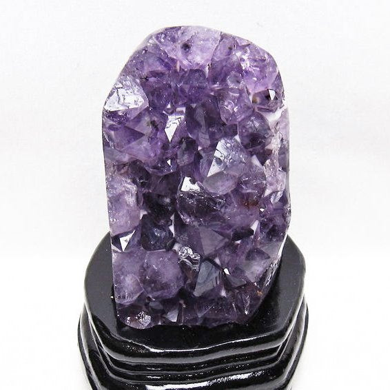 1.3Kg アメジスト クラスター ウルグアイ産 原石 amethyst 一点物 台座付属 送料無料 182-7986