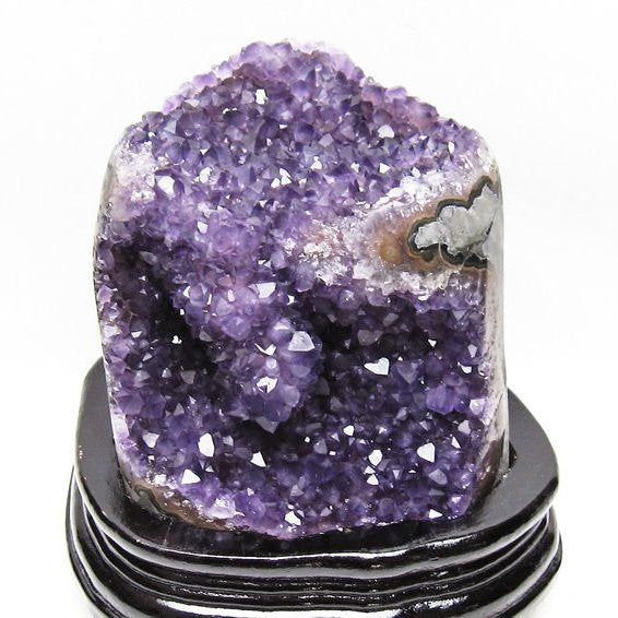 1.8Kg アメジスト クラスター ウルグアイ産 原石 amethyst 一点物 台座付属 送料無料 182-7993