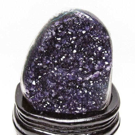 1.3Kg アメジスト クラスター ウルグアイ産 原石 amethyst 一点物 台座付属 送料無料 182-7996