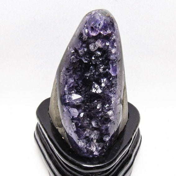 アメジスト クラスター ウルグアイ産 原石 amethyst 一点物 台座付属 送料無料 182-8006