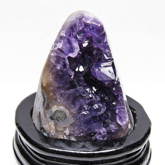 アメジスト クラスター ウルグアイ産 原石 amethyst 一点物 台座付属 送料無料 182-8010