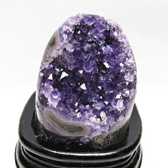 アメジスト クラスター ウルグアイ産 原石 amethyst 一点物 台座付属 送料無料 182-8021